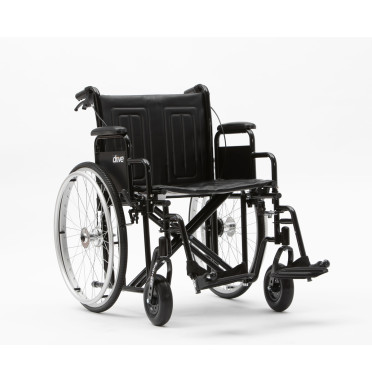 Drive Medical Sentra wheelchair viewed from the side angle