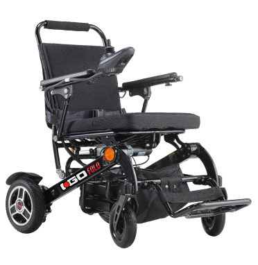 iGo Fold Electric Wheelchair Showing Front Foot Plate