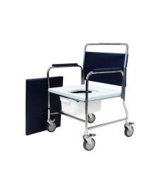 Heavy Duty Mobile Commode Chair