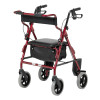 Days 2in1 rollator wheelchair in red