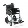 Front view of the Days Escape Lite Wheelchair in blue