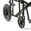 Drive DeVilbiss Steel HD Transit Wheelchair wheels close up