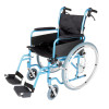 Lightweight Folding Esteem wheelchair showing brakes viewed from the side angle