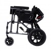 The The Karma MVP-502 wheelchair folded viewed from the side angle