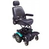 P327 XL Powerchair in teal colour with extended seat feature