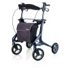 TOPRO Pegasus carbon rollator with white frame and large shopping bag